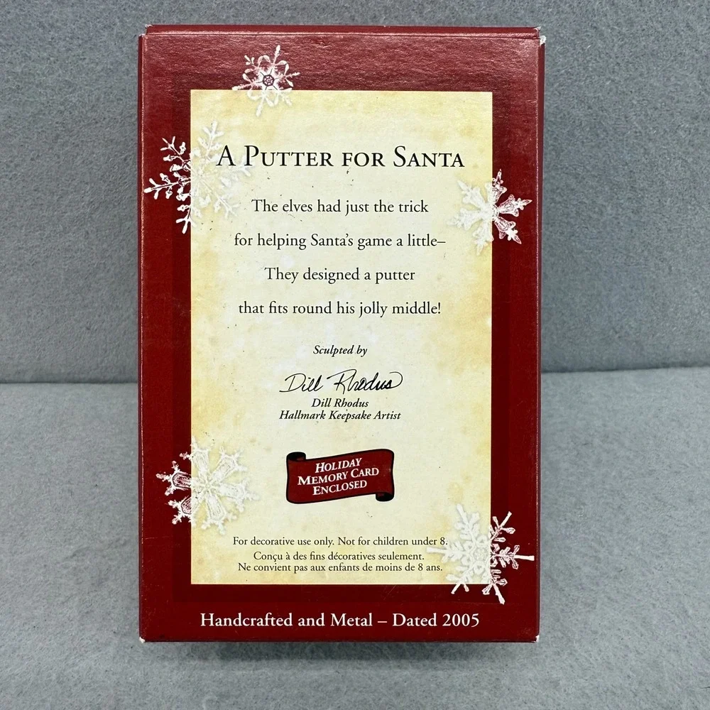 Hallmark Keepsake 2005‎ A Putter for Santa Christmas Ornament